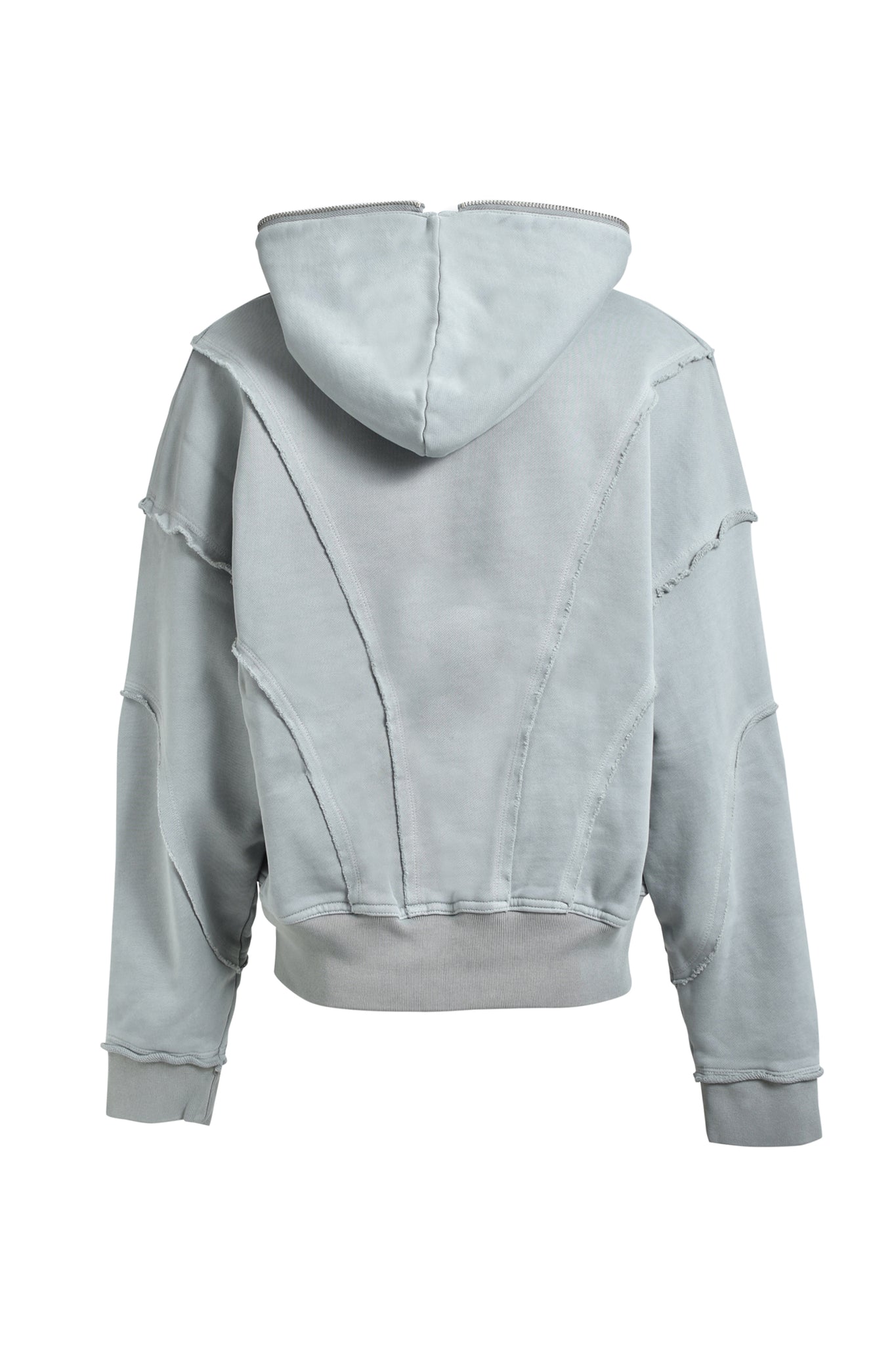 FADE ZIP UP HOODIE / GREY