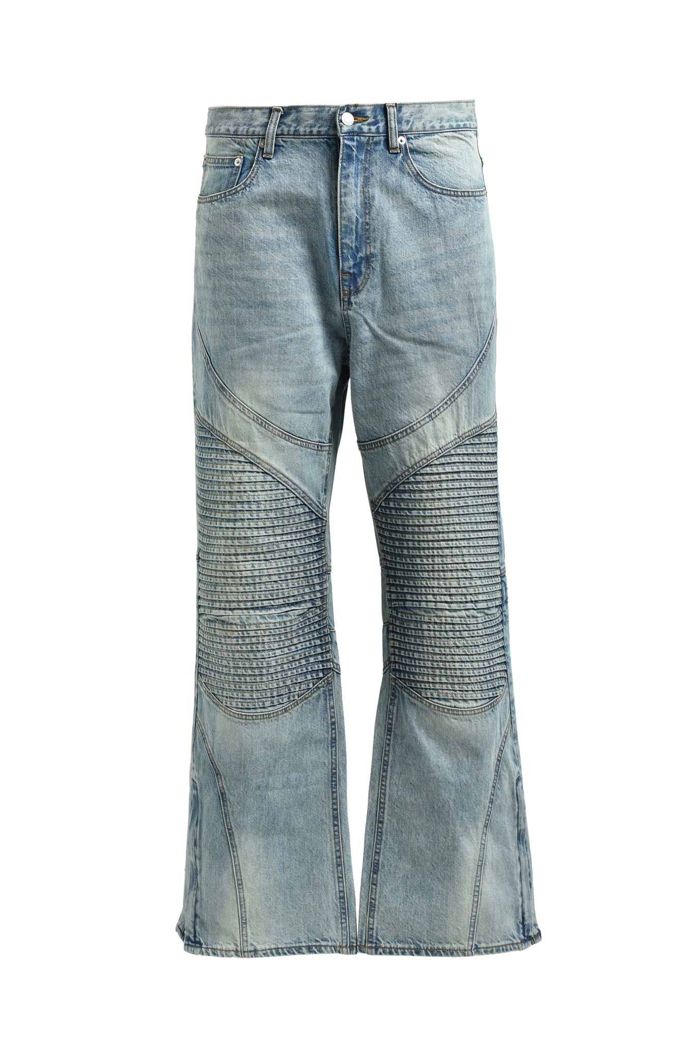 FADE BIKER DENIM PANTS / INDIGO
