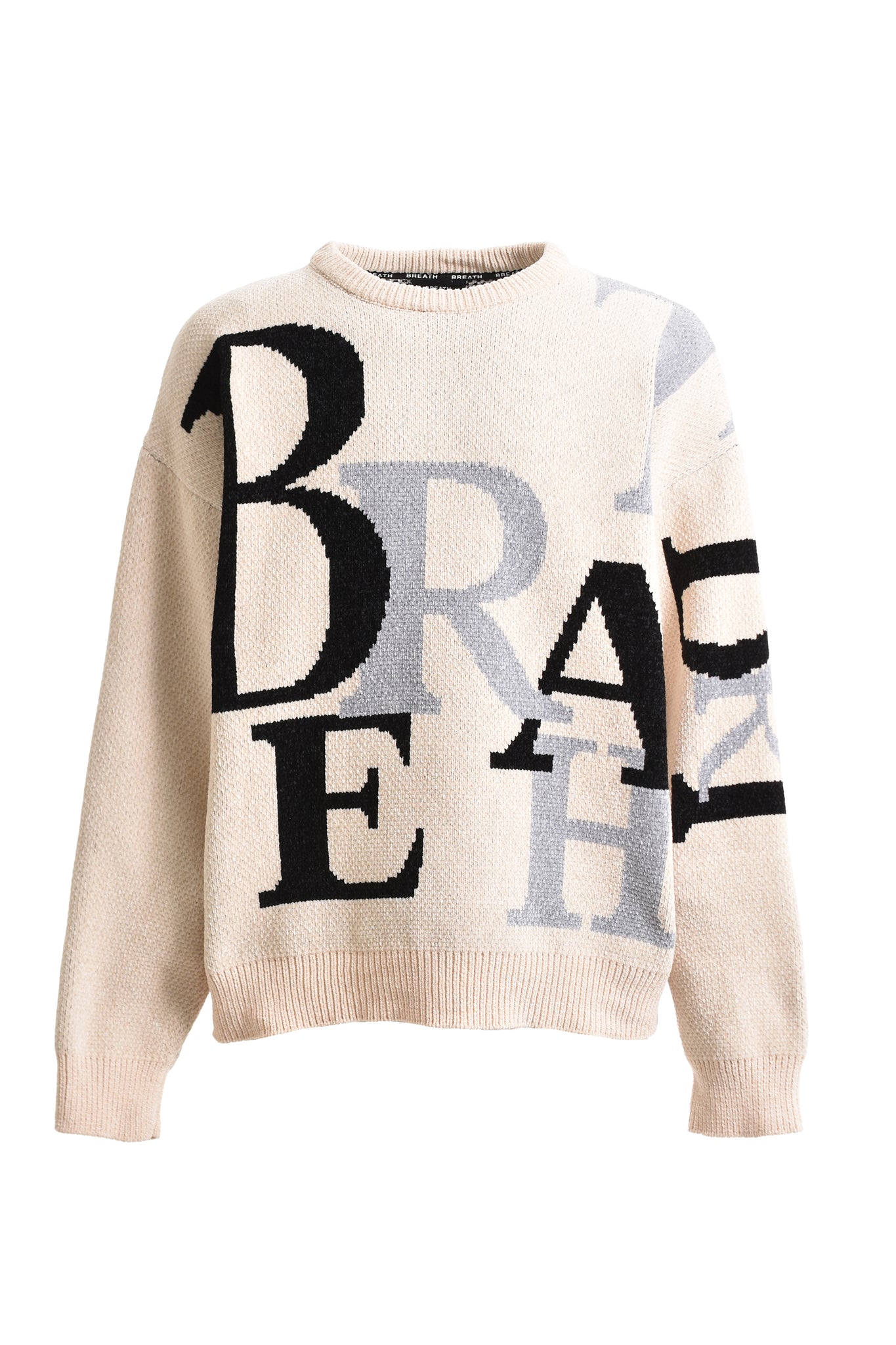 LOGO WORDS MALL KNIT / OFF WHITE