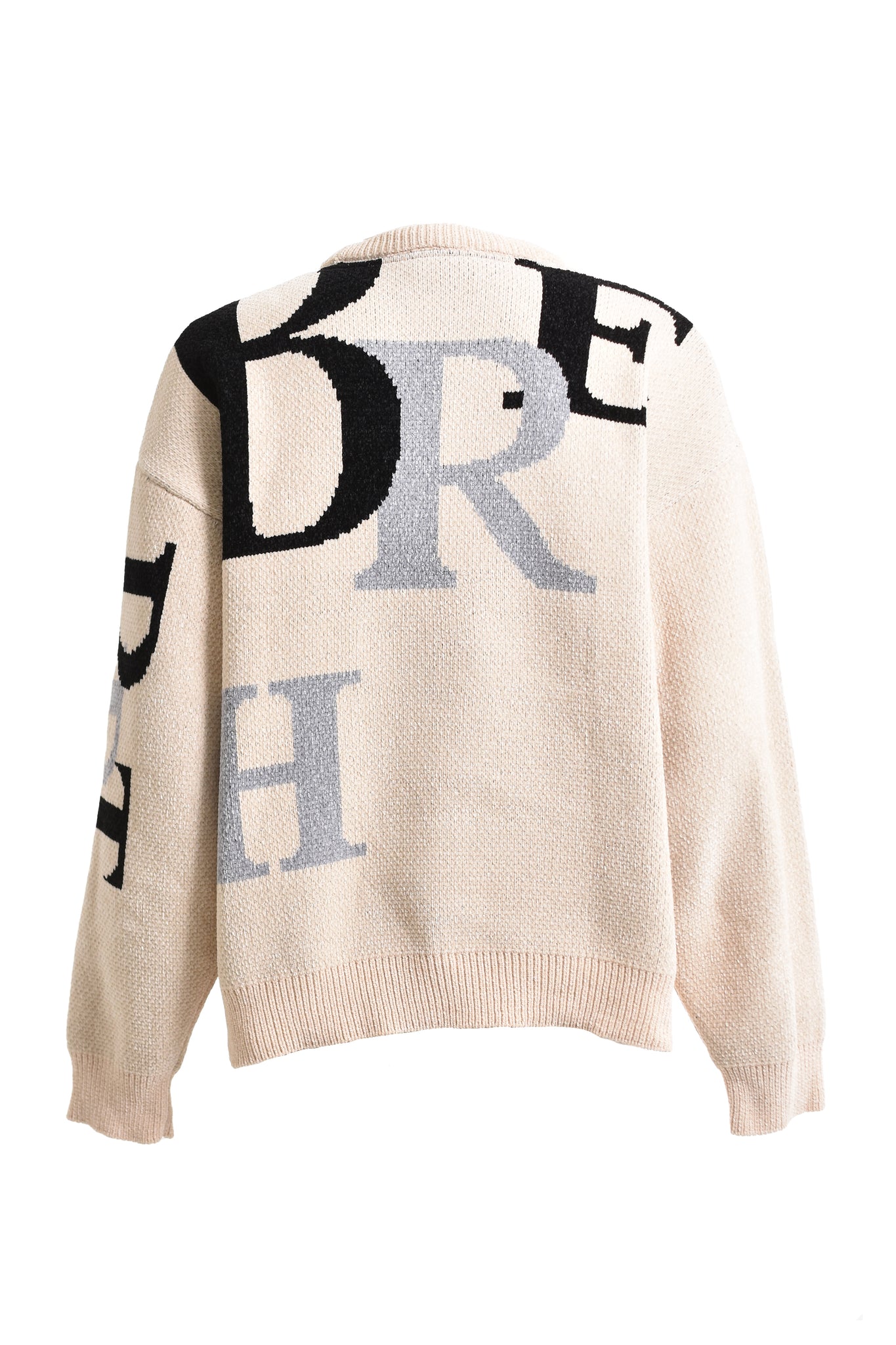LOGO WORDS MALL KNIT / OFF WHITE