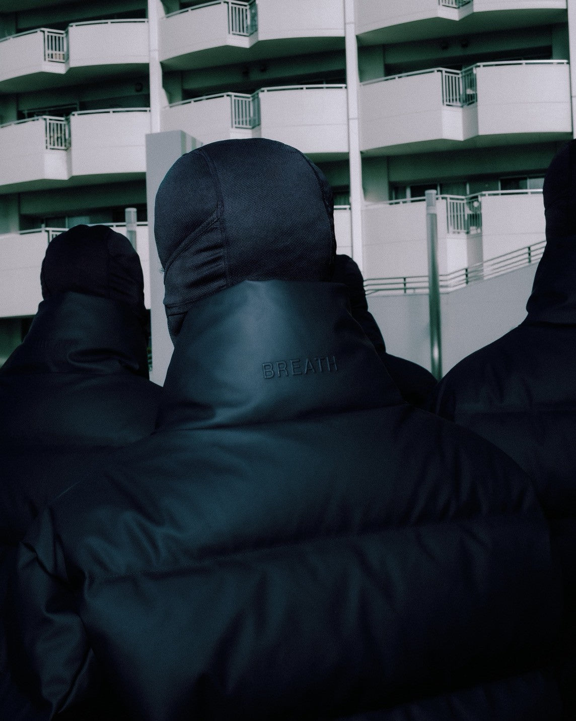 FAUX LEATHER MATTE DOWN JACKET / BLACK｜BREATH ブレス - BAD HOP