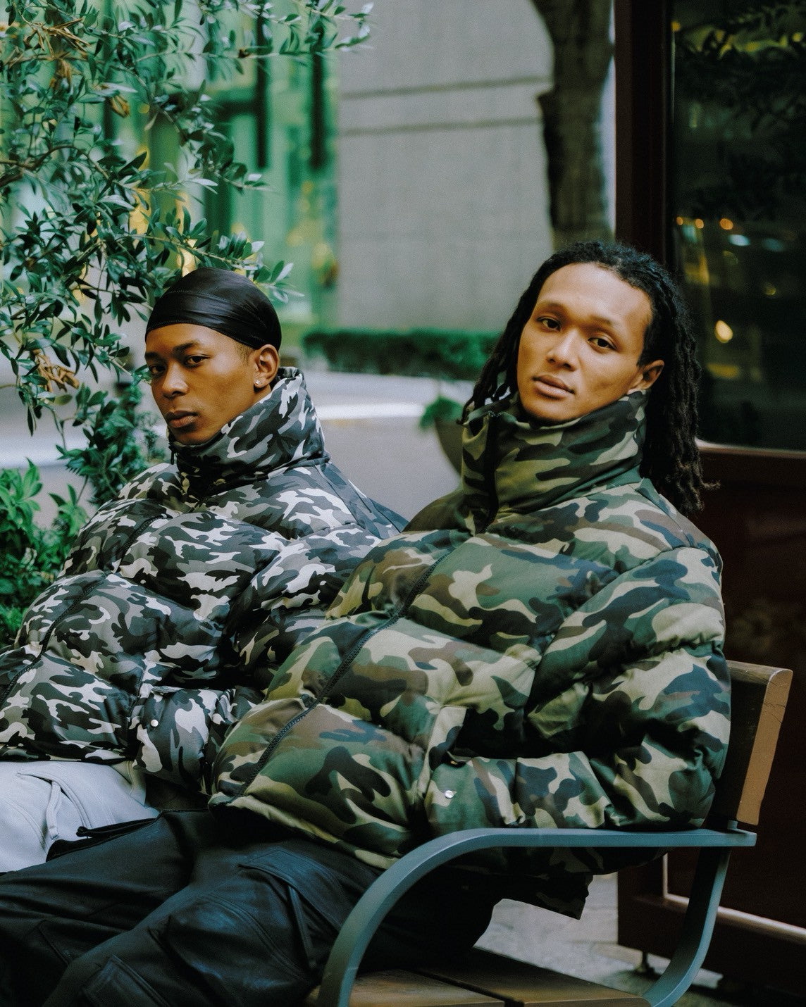 CAMO DOWN JACKET / WOODLAND CAMO