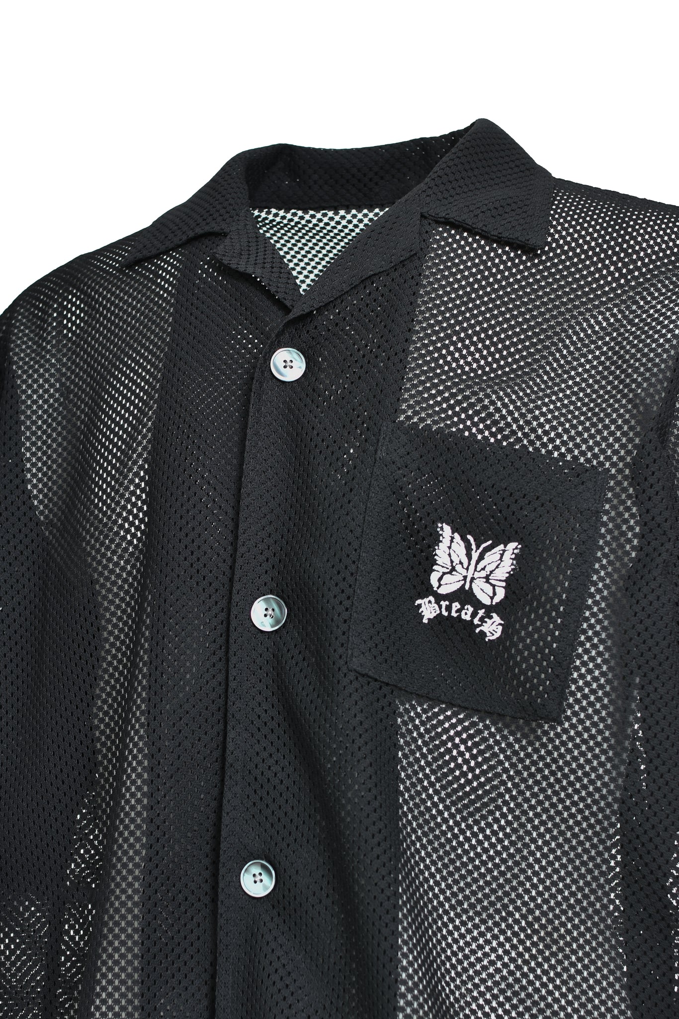 SCRIPT LOGO LINE SHIRT / BLACK