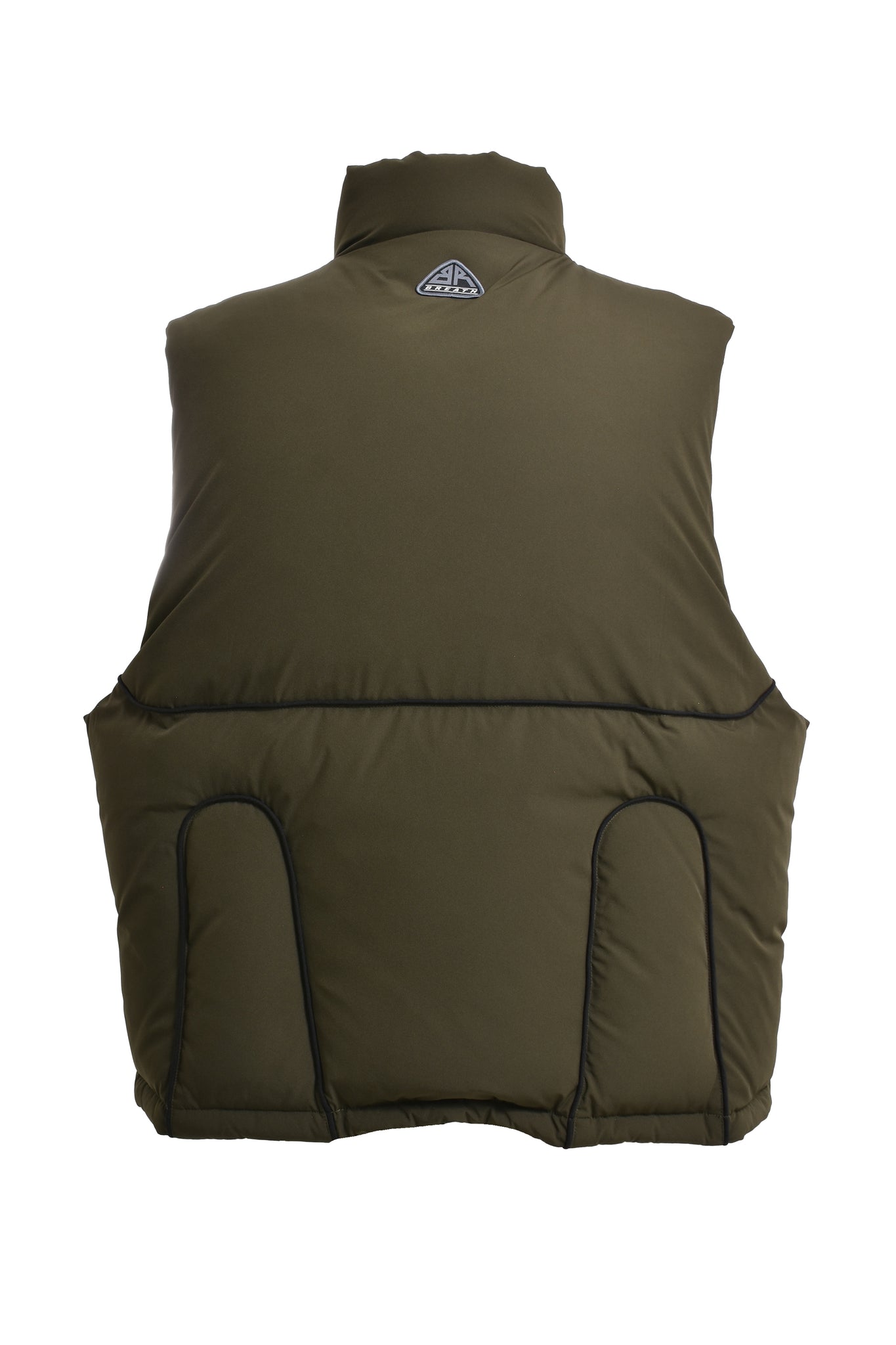 TECH PIPING DOWN VEST / OLIVE