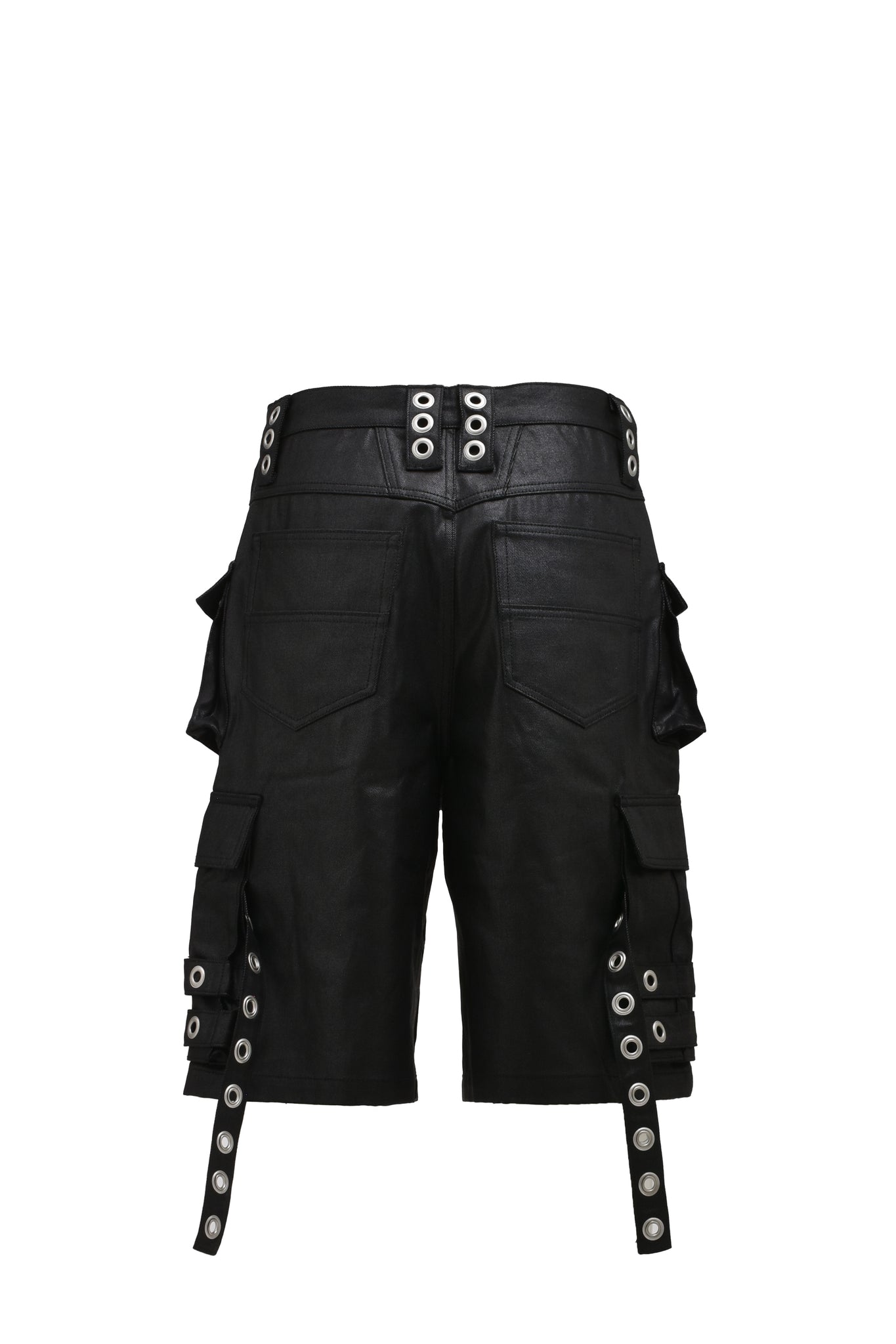 SUICIDE DENIM SHORTS / BLACK(COATING)