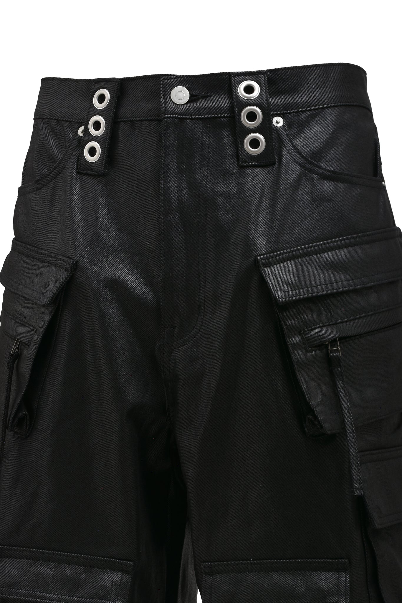 SUICIDE DENIM SHORTS / BLACK(COATING)