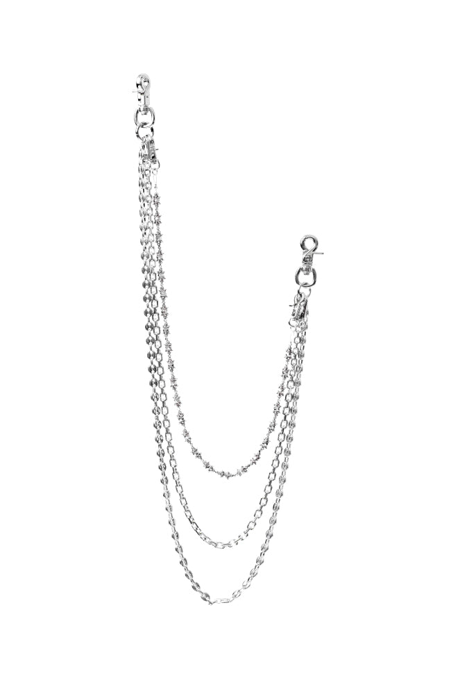 BH TRIPLE WALLET CHAIN / SILVER – BREATH - サイズ 全長(cm) OS 83